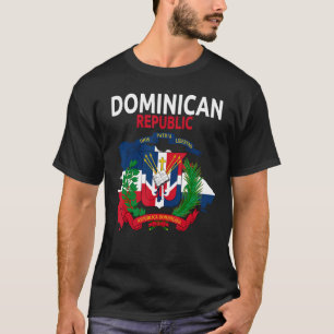 Camiseta Casaco da Arms Republica Dominicana e Bandeira Dom