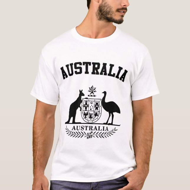 Camiseta Casaco de Armas da Austrália (Frente)