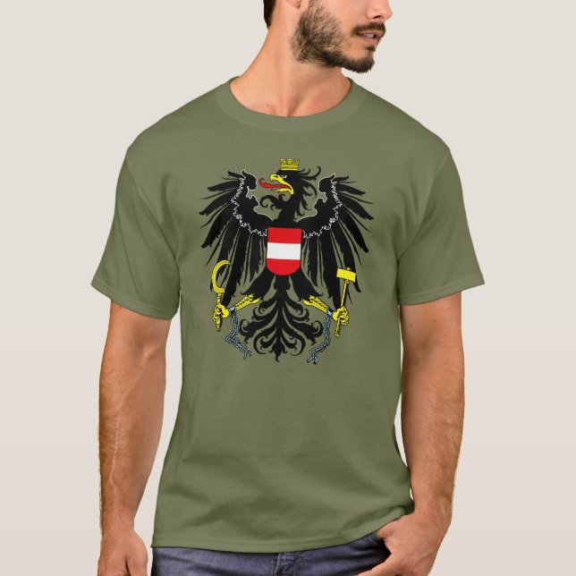 Camiseta Casaco de Armas da Áustria (Frente)