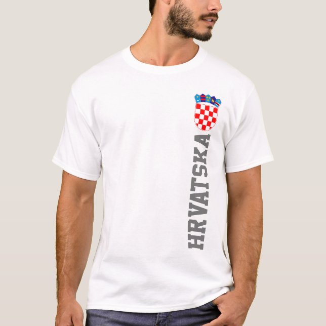 Camiseta Casaco de armas da Croácia (Frente)