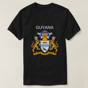Camiseta Casaco de Armas da Guiana