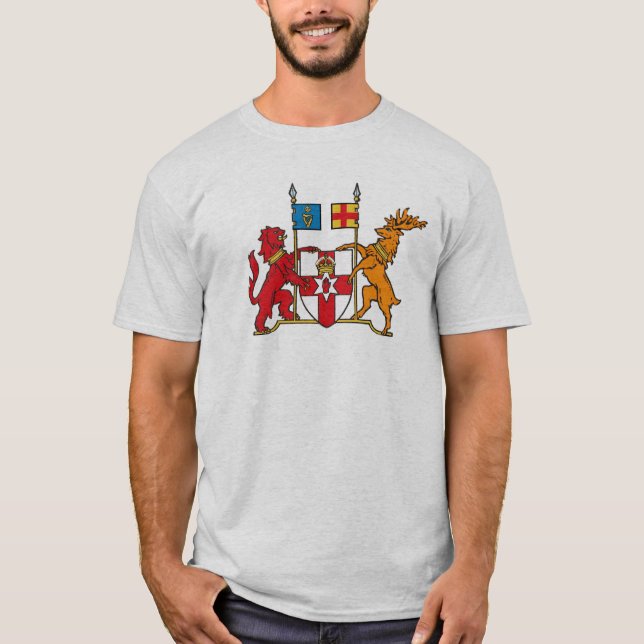 Camiseta Casaco de Armas da Irlanda Norte (Frente)
