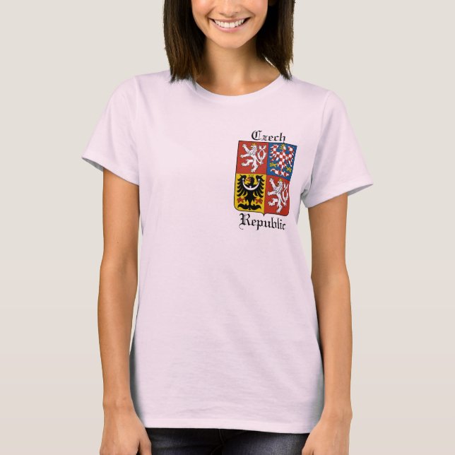 Camiseta Casaco de Armas da República Checa (Frente)