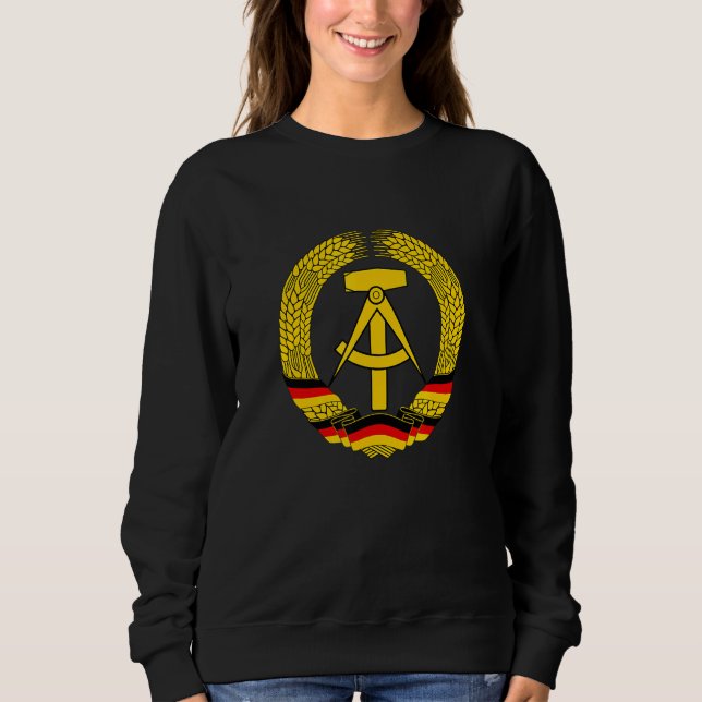 Camiseta Casaco De Armas Da República Democrática Alemã Emb (Frente)