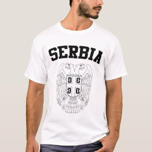 Camiseta Casaco de armas da Sérvia
