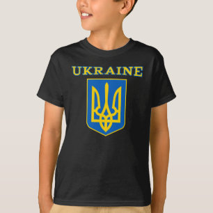 Camiseta casaco de armas da Ucrânia
