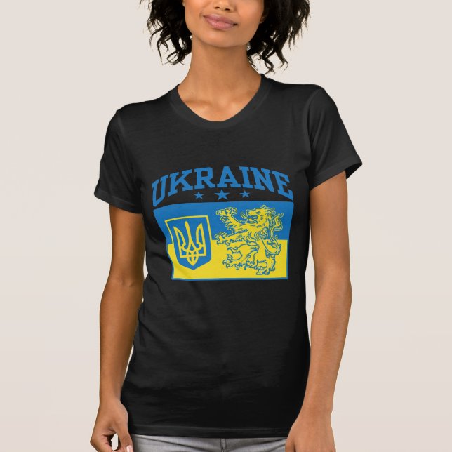 Camiseta Casaco de armas da Ucrânia (Frente)
