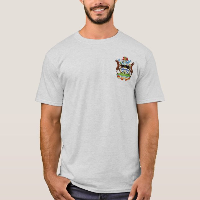 Camiseta Casaco de Armas de Antígua e Barbuda (Frente)