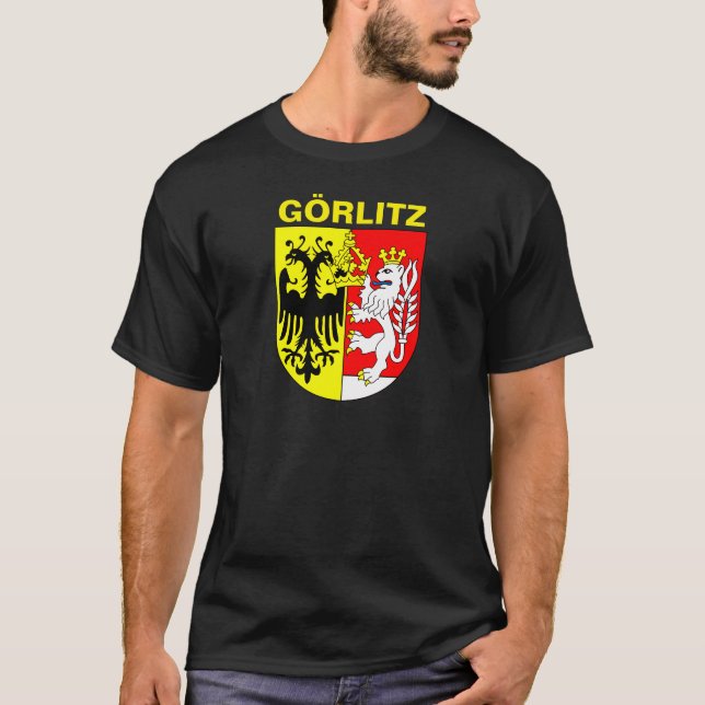 Camiseta Casaco de Armas de Görlitz, Alemanha (Frente)