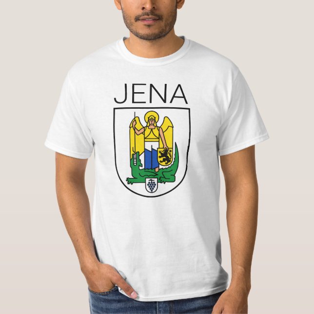Camiseta Casaco de armas de Jena - Thüringen, ALEMANHA (Frente)