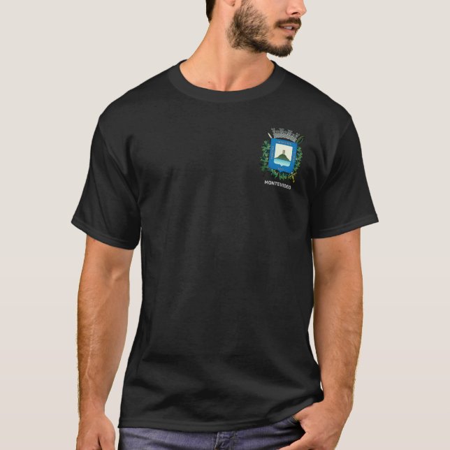 Camiseta Casaco de Armas de Montevidéu, Uruguai (Frente)
