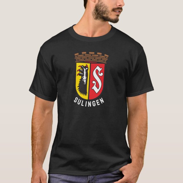 Camiseta Casaco de Armas de Sulingen, Alemanha (Frente)