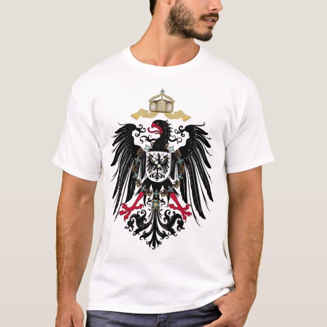 Camiseta Casaco de Armas do Império Alemão (1889-1918) (Frente)