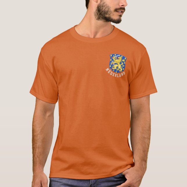 Camiseta Casaco de armas dos Países Baixos (Frente)