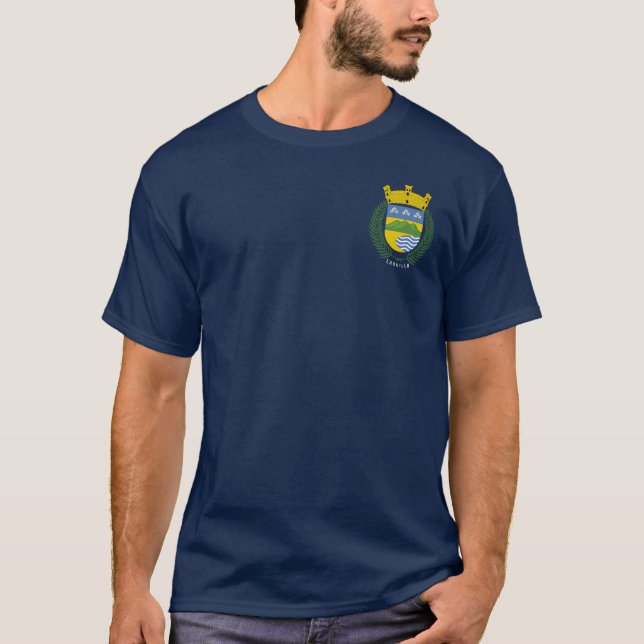 Camiseta Casaco de armas Luquillo - Porto Rico (Frente)
