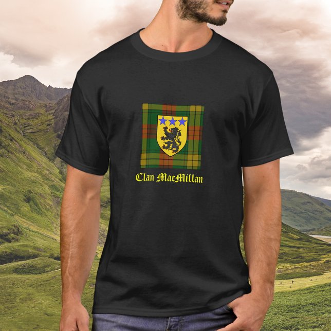 Camiseta Casaco de Armas MacMillan Tartan (Criador carregado)