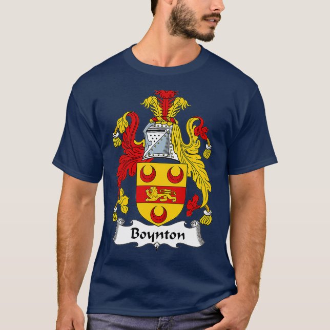 Camiseta Casaco de Boynton, Guarda Familiar de Armas (Frente)