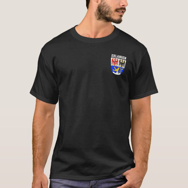 Camiseta Casaco de Braços de Erlangen, ALEMANHA (Frente)