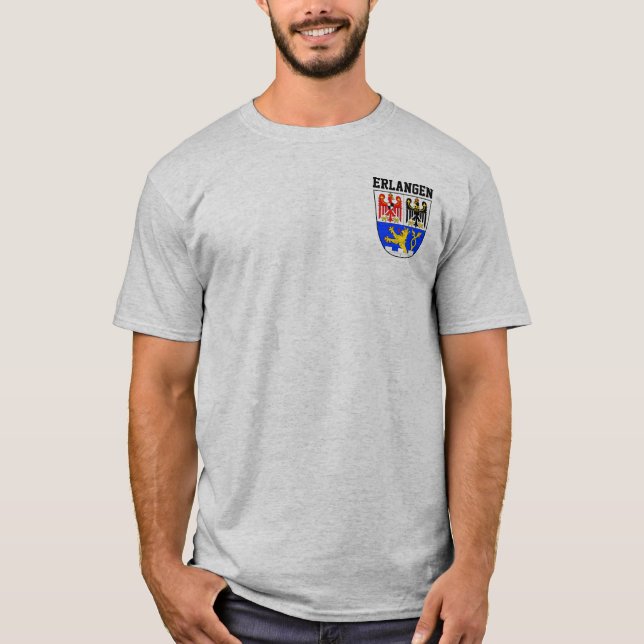 Camiseta Casaco de Braços de Erlangen, ALEMANHA (Frente)
