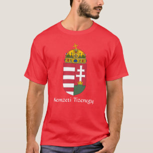 Camiseta CASACO de Braços VERMELHA Nemzeti Tizenegy T-Shir