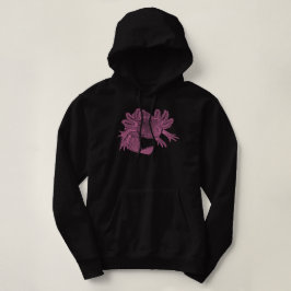 Camiseta Casaco de Capuz Axolotl - ROSA
