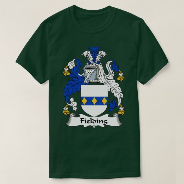 Camiseta Casaco de Fieling da Proteção Familiar de Armas (Frente do Design)
