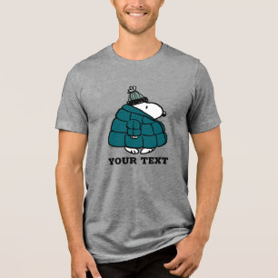 Camiseta Casaco de Inverno Peanuts Snoopy