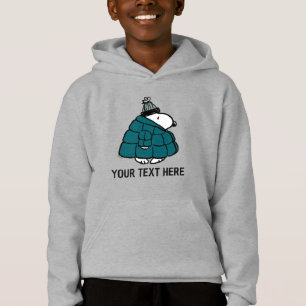 Camiseta Casaco de Inverno Peanuts Snoopy Puffer