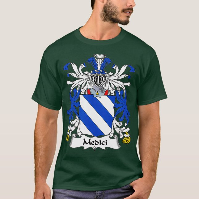 Camiseta Casaco de Medici de Guarda Familiar de Armas (Frente)
