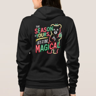 Camiseta Casaco de Natal de Urso Aconchegante para Mulheres