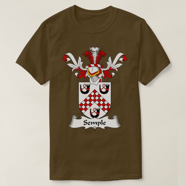 Camiseta Casaco de Sempla Proteção Familiar de Armas (Frente do Design)