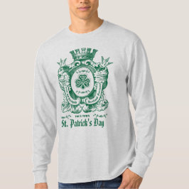 Camiseta Casaco de Shamrock da Rua de descanso de braço.Dia
