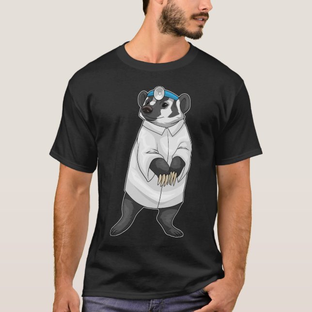 Camiseta Casaco do Doutor Badger (Frente)