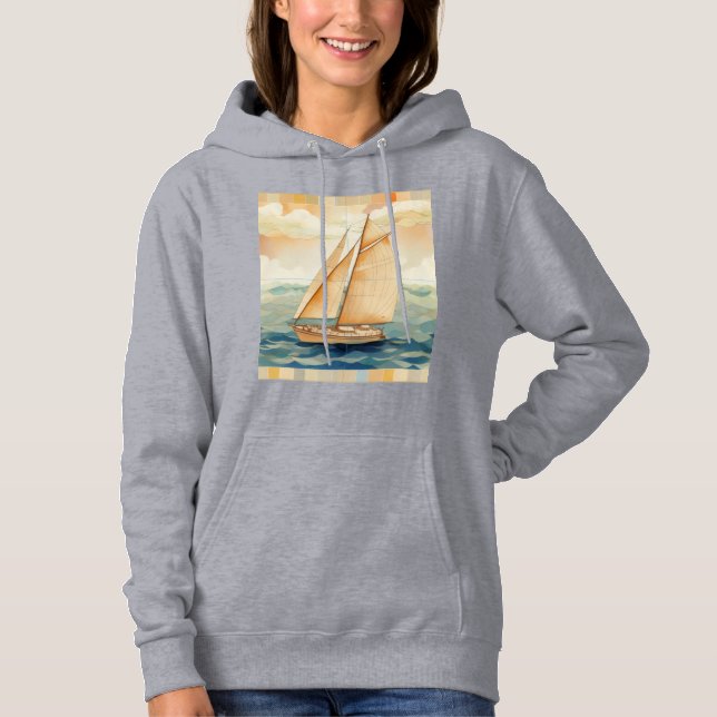 Camiseta Casaco Feminino com Capuz (Frente)