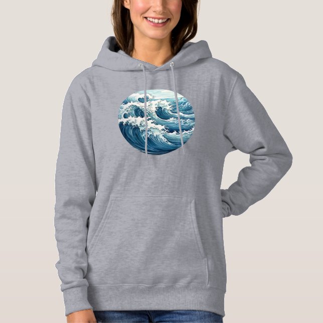 Camiseta Casaco Feminino com Capuz (Frente)