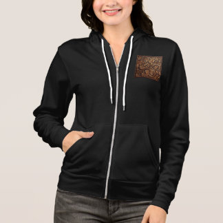 Camiseta Casaco Feminino com Capuz e Zíper