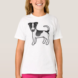 Camiseta Casaco Negra E Branca Jack Russell Terrier