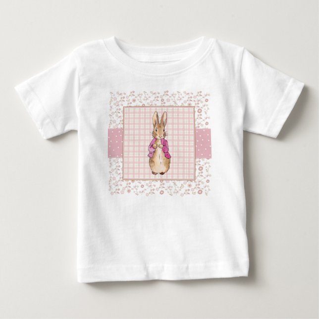 Camiseta Casaco rosa coelho clássico (Frente)