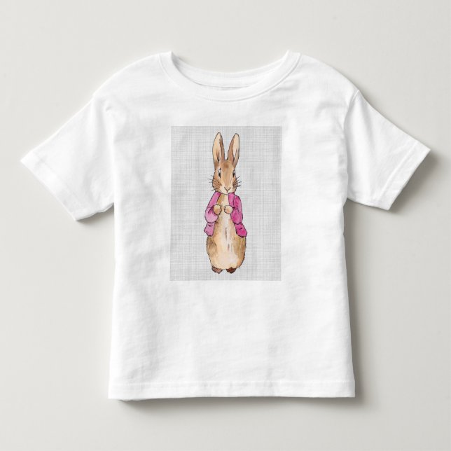Camiseta Casaco rosa de coelho clássico (Frente)