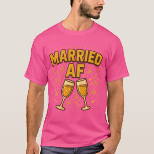 Camiseta Casada AF – Blusa Divertida para Recém-Ca