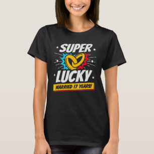 Camiseta Casado 17 Anos - Casais Engraçados 17ª Casamento A