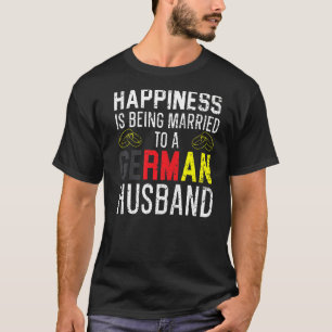 Camiseta Casado Com Uma Mulher Alemã De Marido, Alemanha Fl