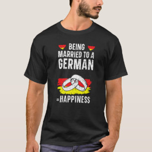 Camiseta Casado Com Uma Mulher Alemã De Marido, Alemanha Fl