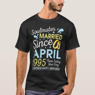 Camiseta Casado Desde Abril De 1995 Nunca Terminando 27 Ano