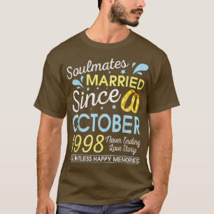 Camiseta Casado Desde Outubro De 1998 Nunca Terminando 24 A