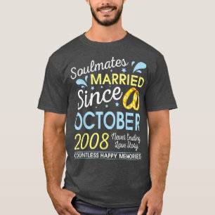 Camiseta Casado Desde Outubro De 2008 Nunca Terminando 14 A