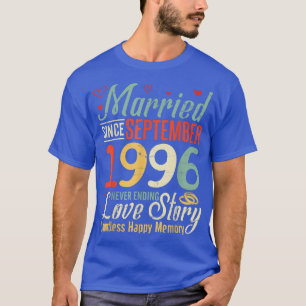 Camiseta Casado Desde Setembro De 1996 Nunca Acabando Com O