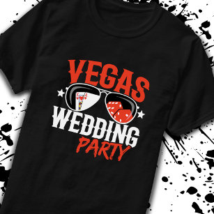 Camiseta Casado em Las Vegas - Festa de casamento de Vegas