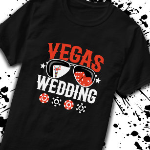 Camiseta Casado em Las Vegas - Festa de casamento de Vegas