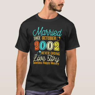 Camiseta Casado em outubro de 2002 História do Amor 19º Cas
